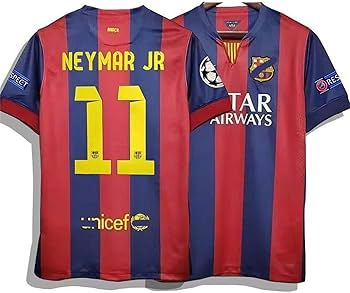 バルセロナ ネイマール 11番 半袖 ユニフォーム Amazon | 子供 ネイマールのユニフォーム レトロ 14-15